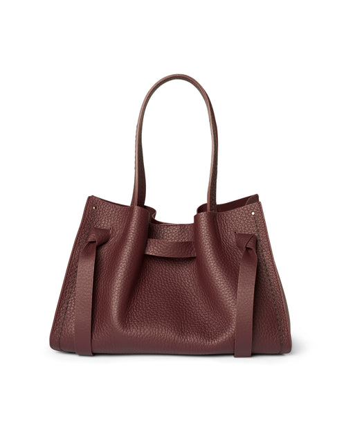 Жіноча шкіряна сумка Vittoria Bordeaux | VISONA 24730